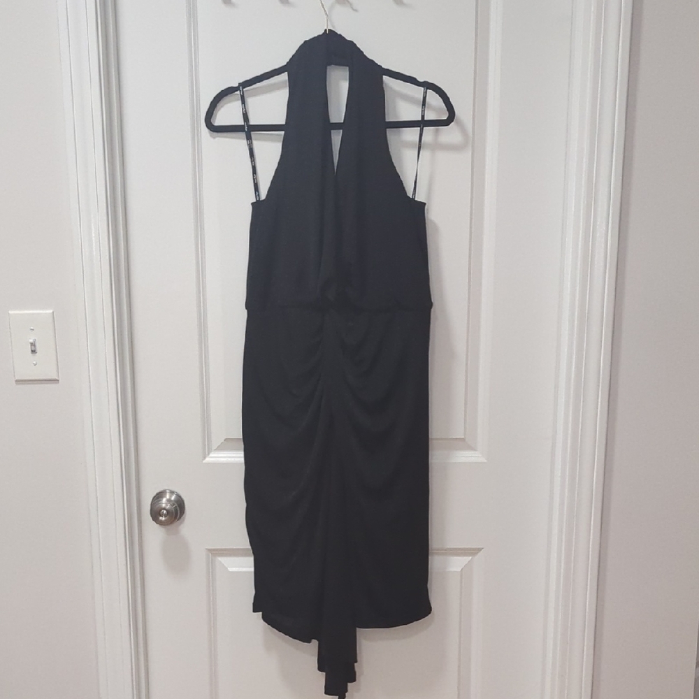 City Chic Black Backless Dress